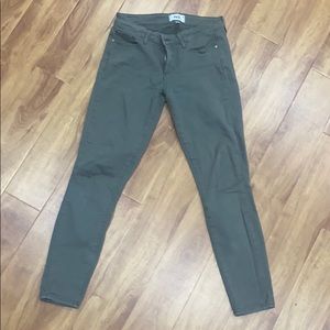 Paige verdugo ankle jeans in army green